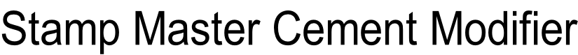 Stamp Master Cement Modifier